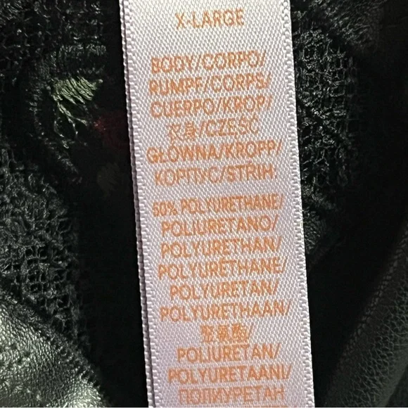 Savage X Fenty Black Caviar Renaissance Rose Corset Dress XL, NWOT - Picture 11 of 12